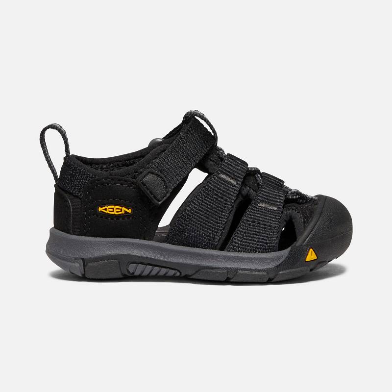 Keen Newport H2 Baby Sandalen Kinder DE-06548 Black/Keen Yellow - Keen Kinderschuhe Schwarz